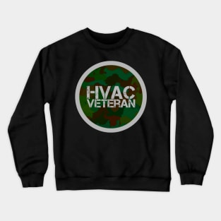 Hvac Veteran Green Camo Edit Crewneck Sweatshirt